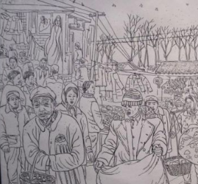 蘭州鋼筆畫愛(ài)好者勾勒