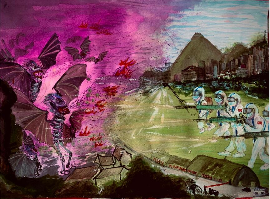 “疫情當(dāng)前，孩子們有‘畫’說”作品展播（四十三）