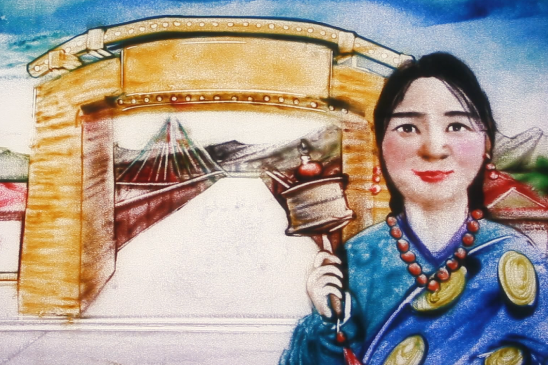 沙畫|奮力追夢！2020決戰(zhàn)脫貧攻堅“甘肅卷”