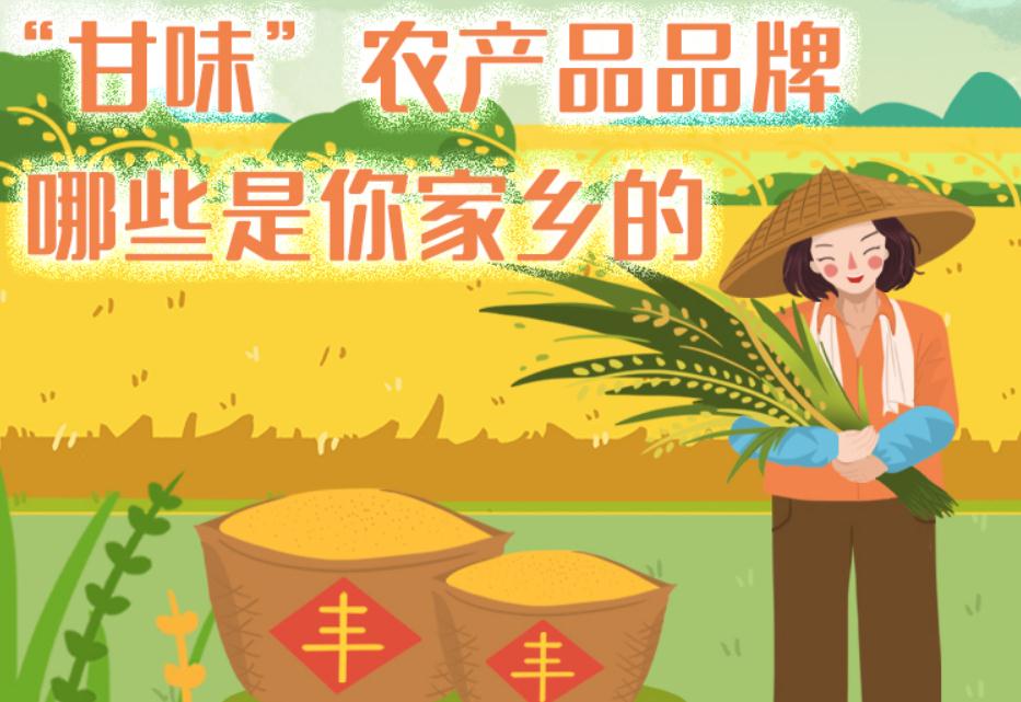 一圖帶你了解“甘味”農(nóng)產(chǎn)品品牌 ，哪些是你家鄉(xiāng)的？