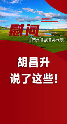  圖解|慰問甘南州各族各界代表 胡昌升說了這些！