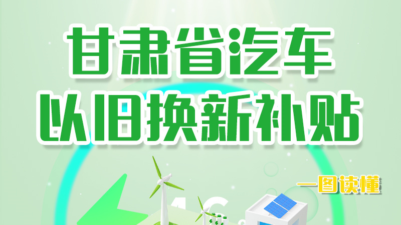 海報|重大利好！甘肅省汽車以舊換新補貼來了
