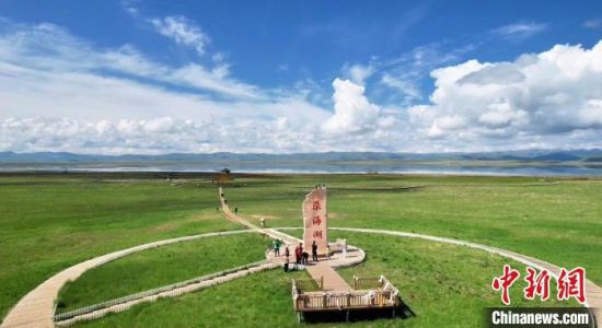 2024年6月，甘肅甘南州碌曲縣尕海湖。(資料圖)高瑩 攝